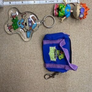 Nickelodeon Rugrats Keychain and Mini Bag Set - Blue and Purple